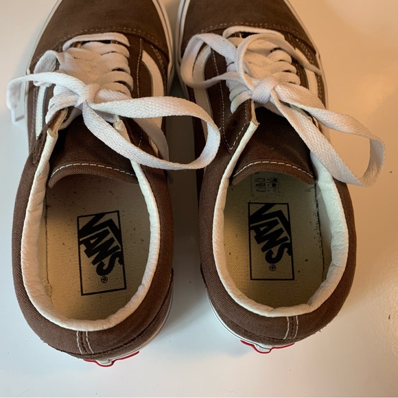 COPY - Vans Brown and White Old Skool Sneakers - Picture 8 of 8